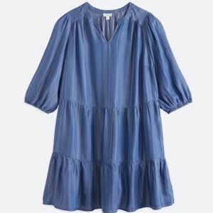 Anika Long Sleeve Lurex Dress